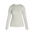 thumbnail image 5 of Avia Women's SoftSculpt Crewneck Tee with Long Sleeves, Sizes XS-XXXL, 5 of 5