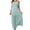Blue, variant on Fesfesfes Spring Dresses for Women Off Shoulder Sling Dress Casual Flowy Chiffon Maxi Dress Solid Color Camis Beach Dress