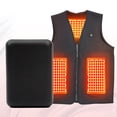thumbnail image 3 of Ploreser Heated Vest Lightweight Power Bank Bundle Battery Charger Rechargeable 5V 3A USB Changing Travel, 3 of 5
