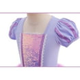 thumbnail image 4 of WIBACKER 3-9 Years Kids Girls Princess Ballet Dress Short Sleeve Leotards Skirted Tutu Dancewear Halloween Christmas Party Fancy Costume, 4 of 9