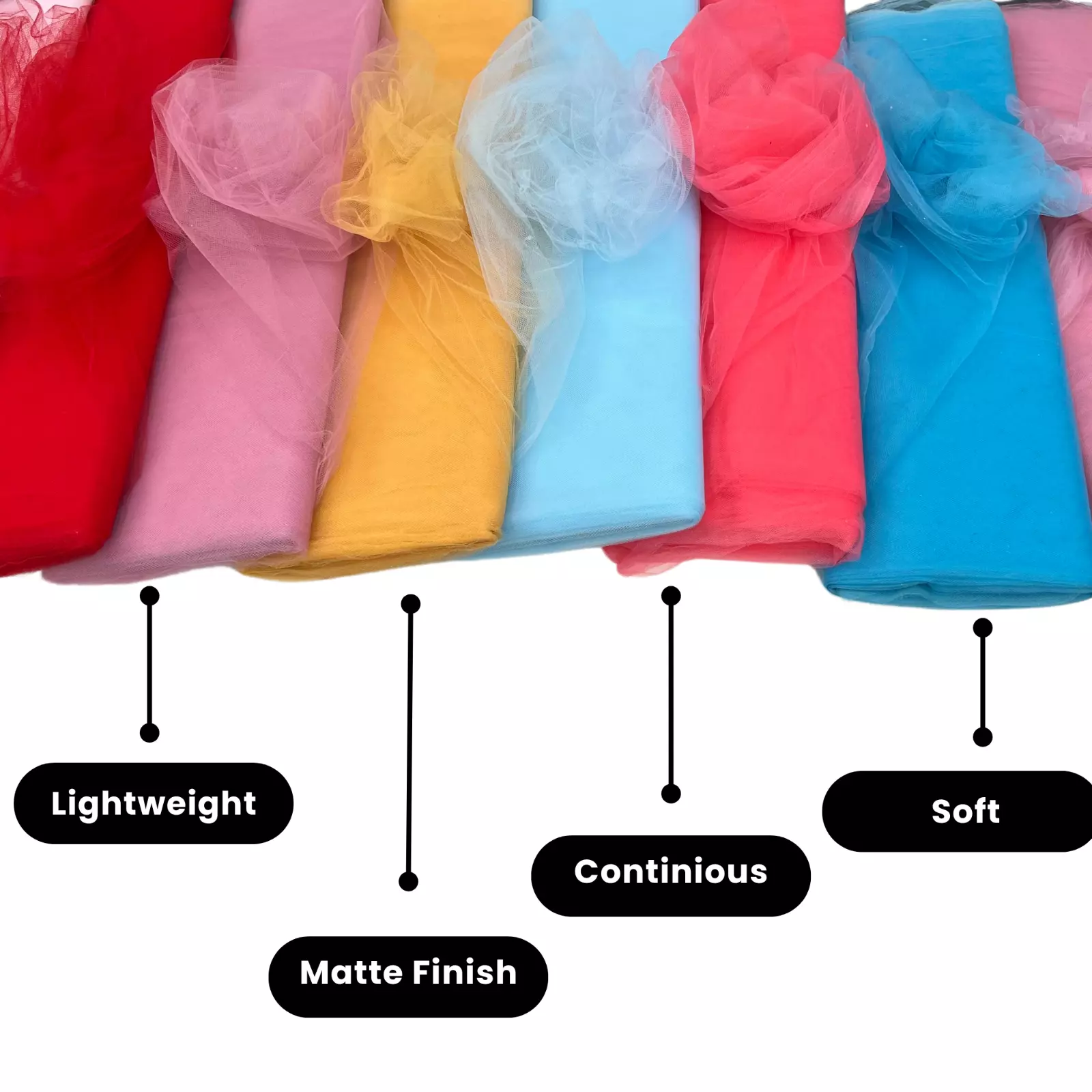 (Beige) Tulle Fabric Roll - 54 Inch by 40 Yards (120FT), Lightweight & Sheer - Ideal for Wedding Décor, Tutus & Crafts, Gift Wrapping - Sew The Trend