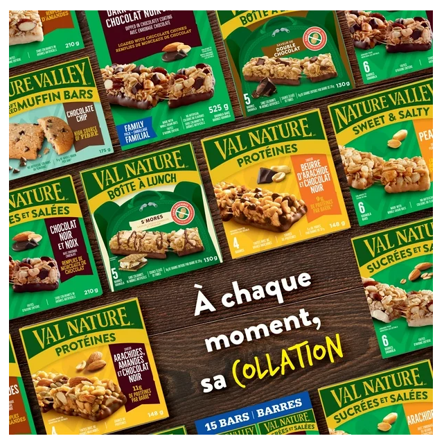 Nature Valley Lunchbox Granola Bars, Double Chocolate, 5 Bars x 26g, 130g (3 Pack)