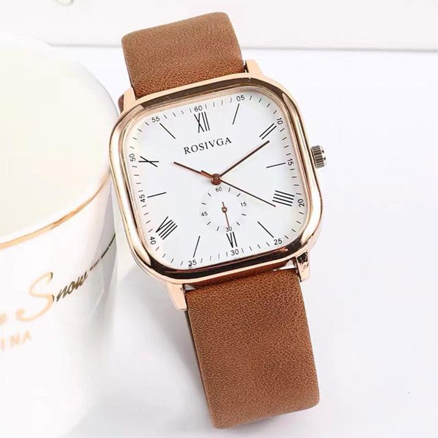 SGACAI Reloj para damas, mujeres y niñas, reloj de pulsera de cuarzo con correa de cuero a la moda, regalo