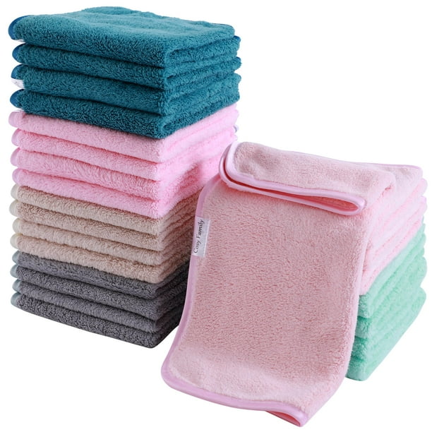 Juego de paños Cosy Family Soft, 30 x 30 cm, 24 unidades, terciopelo coral