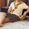 thumbnail image 5 of Gaeub Ladybugs In Love Print Men's Short Pajama Pants, Sleep Shorts, Household Pants, Casual Pants with Pockets-XX-Large, 5 of 6