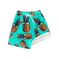 thumbnail image 3 of Tiijoy Boys Pineapple Print Swimming Trunks Compression Liner Board Shorts, Sizes 10-12, 3 of 3