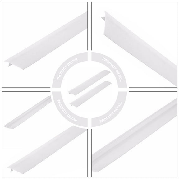 UNOMOR 2PCS Spacer for Stove and Countertop White Silicone Dustproof Cover for Kitchen