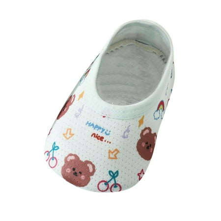 

Toddles Socks Print Non 0-18M Prewalker First Slip Shoes Soft Walkers Floor Breathable Slipper Socks