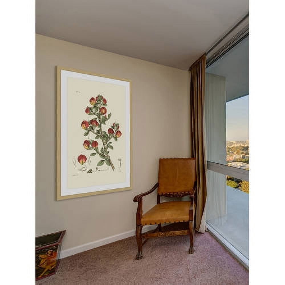 "Antique Floral I" Framed Painting Print