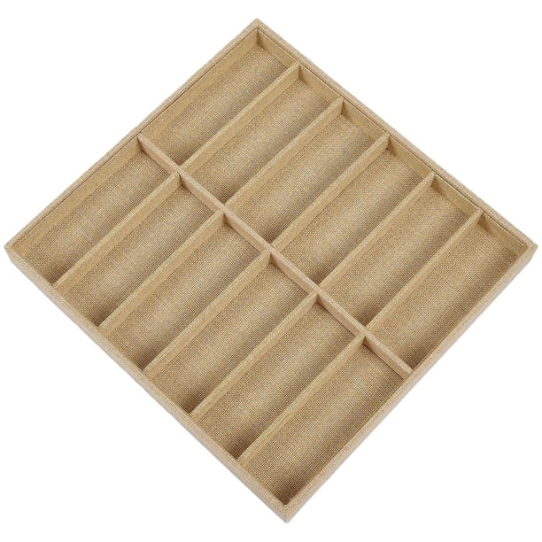 Estuche Para gafas de sol Stora Box 12 Rejilla yute YONGSHENG 38 * 36 * 3,7 cm