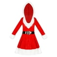 thumbnail image 1 of Traje de Miss Zulema Navidad Moda Capucha y Cinturón XXL Rojo, 1 of 8