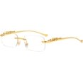 thumbnail image 2 of GFDYREE Rimless Oversized Sunglasses for Women Men Rectangular Frameless Fashion Shades, 2 of 7