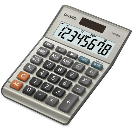 Casio MS80 Desktop Solar Tax Calculator, 1 Each (Quantity)