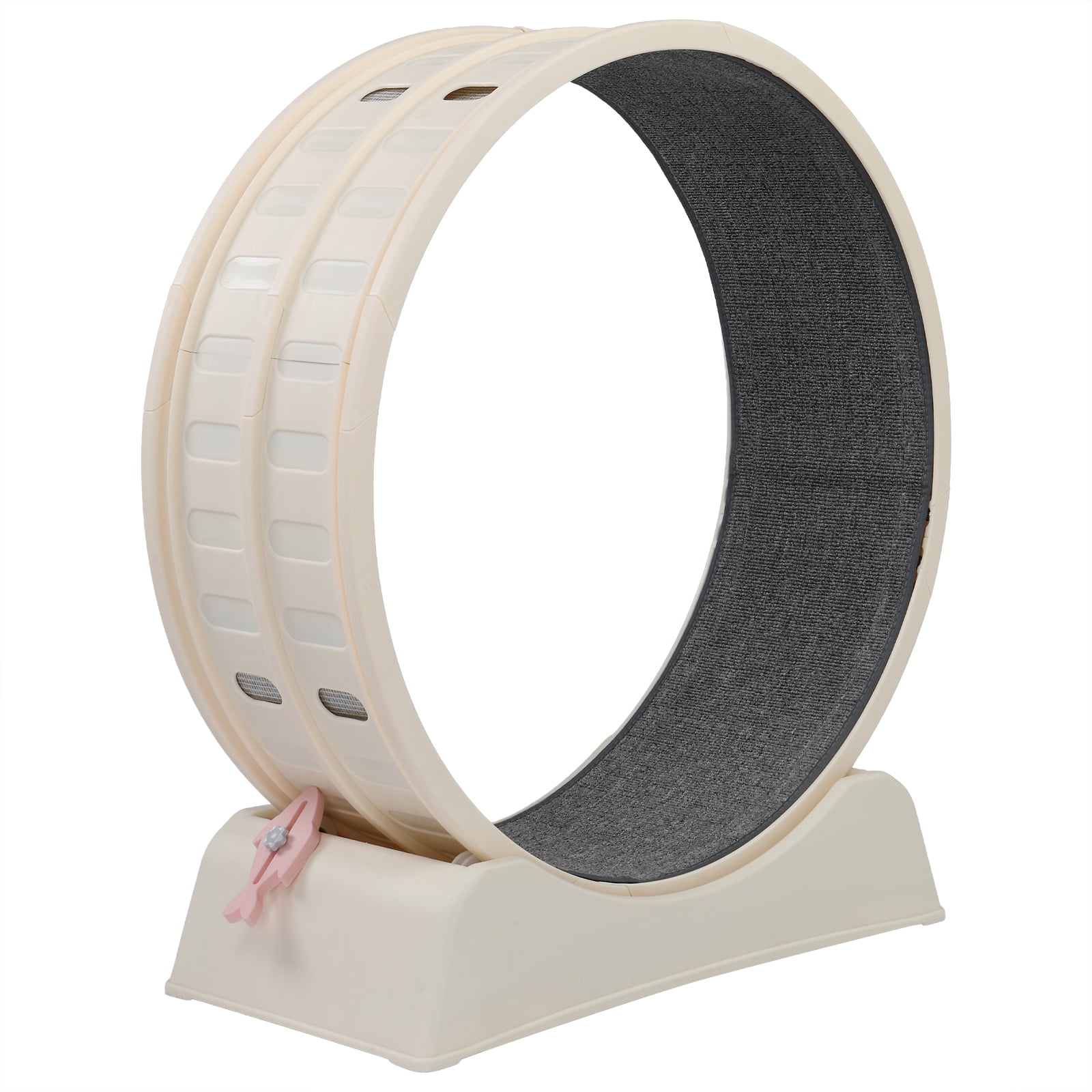 Circular Design With Gray Carpet + 1 Cat Teaser Stick, 15kg Cat Treadmill, 80*34*86cm