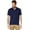 Classic Navy, variant on Men's Slim Fit Interlock Polo Shirt, Engine Red, Small