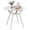 White, variant on Gymax Outdoor Side Table 20'' Round Storage Side Table Weather-Resistant End Table White