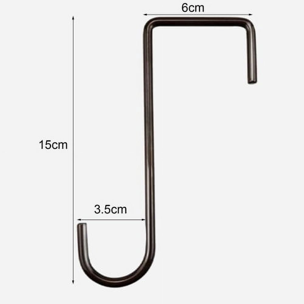 Cheers.US 6Pcs/Set Vinyl Fence Hooks, Patio Hangers Coated Steel Fence Hangers for Hanging Plants, Planters, Bird Feeders, Lights, Pool Tools