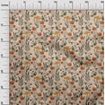 thumbnail image 3 of oneOone Viscose Chiffon Light Brown Fabric Floral Sewing Craft Projects Fabric Prints By Yard 42 Inch Wide, 3 of 4