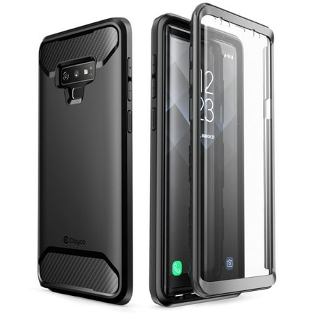 samsung galaxy note 9 case, clayco [xenon series] full-body rugged case with built-in 3d curved screen protector for samsung galaxy note 9 (2018 release)