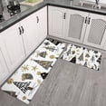 thumbnail image 2 of White Christmas Tree and Snowflake Pattern Kitchen Rugs Sets Of 2,Anti Fatigue Kitchen Mat Rugs Non Slip Washable,Decorative Kitchen Floor Mats for Kitchen,Sink,Laundry,17"x30"+17"x47", 2 of 7