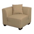 thumbnail image 1 of CorLiving Lida Beige Fabric Corner Wedge Sectional Seat, 1 of 5