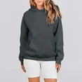 thumbnail image 5 of NMMUED Womens Hoodies, Oversize Hoodies for Women, Womens Hoodies Pullover, Womens Sweatshirt, Athletic Workout Pullover Fall Clothes, Gray 2 L, 5 of 8