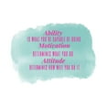 thumbnail image 1 of Attitude Determines How Well You Do Motivational Quote Inspiring Wall Quote Design Wall Art Sticker Designs Vinyl Stickers For Home House Walls Rooms Windows Bedroom Decoration Size (26x26 inch), 1 of 3