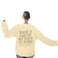 thumbnail image 2 of Women's Sweatshirts 2025 What A Friend We Have In Jesus Sweatshirt Christian Sweatshirts Pullover Sweatshirt for Women, 2 of 8