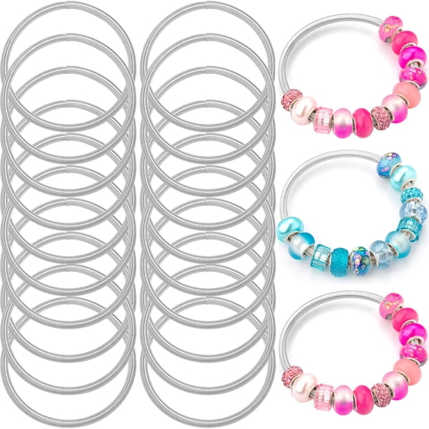 Pulsera con dijes ZYEHXED Snake, 20 unidades, plateada para mujer