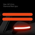 thumbnail image 6 of Walbest 2 Pieces Reflective Car Stickers Set Rearview Mirror Reflective Warning Stickers Car Side Reflective Stickers Car Handle Protectors and Handle Paint Scratch Films for Car Safety (Green), 6 of 7