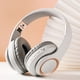 thumbnail image 1 of Auriculares inalámbricos Bluetooth de color gris, orejeras telescópicas grandes de metal, 1 of 5