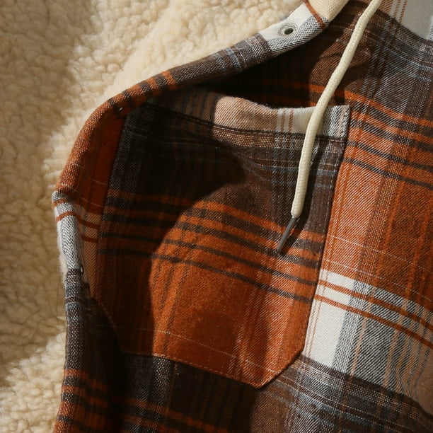 Fleece plaid deals jacket