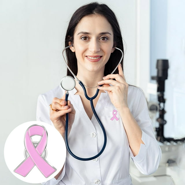 Elegant Ribbon Lapel Pin for Cancer Awareness Heart Shape Silk Ribbon Accessory for Clothing Bags and More