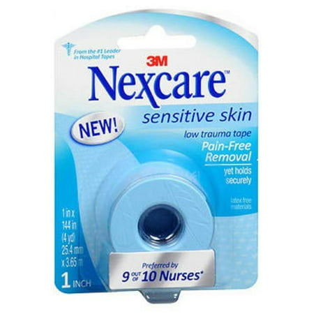 Sensitive Skin Low Trauma Tape 1 in x 144 in 1 ea, Ideal for those with fragile or sensitive skin; infants and elderly By