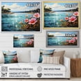 thumbnail image 4 of Designart "Beach Tropical Paradise Painting III" Beach Floater Framed Canvas Art Print, 4 of 7