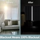 thumbnail image 2 of Insulated Blackout Curtains for Bedroom with Black Liner, Double Layer Full Room Darkening Noise Reducing Grommet Curtain (42 x 63 Inch, 2 Panels), 2 of 4