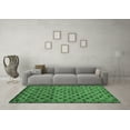 thumbnail image 3 of Ahgly Company Indoor Round Abstract Emerald Green Modern Area Rugs, 8' Round, 3 of 4