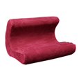 thumbnail image 2 of Soporte para almohada para tableta, base para soporte para tableta cómoda con bolsillos de almacenamiento, soporte para teléfono para regazo, lector, rojo intenso, 2 of 9