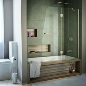 Crl White Frameless Shower Door Half Round Threshold 32 In Long