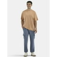 thumbnail image 2 of No Boundaries Men's & Big Men's Cargo Jogger Fleece Sweatpants, Sizes XS-5XL, 2 of 5