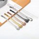 thumbnail image 3 of Four 304 stainless steel straw spoons, built-in dual-use milk tea tea spoons, tea hourglass, juice strainer spoons, 3 of 5