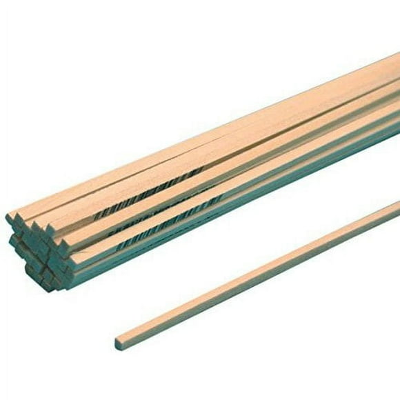 Midwest Products Basswood Strips - 1/8 X 1/4 Inch, 24-Inch Length, 30-Pack For Crafting