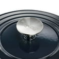 thumbnail image 4 of MegaChef 2 Quart Round Enameled Cast Iron Braiser Pan (Dark Blue), 4 of 4