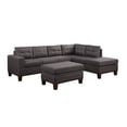 thumbnail image 2 of Hilo Fabric Reversible Sectional Sofa with Storage Ottoman - Dark Gray, 2 of 5