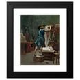 thumbnail image 2 of Jean-Léon Gérôme 12x14 Black Modern Framed Museum Art Print Titled - Pygmalion and Galatee, Oil Sketch (1890), 2 of 5