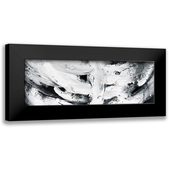 Atelier B Art Studio 14x7 Black Modern Framed Museum Art Print Titled - MAYHEM