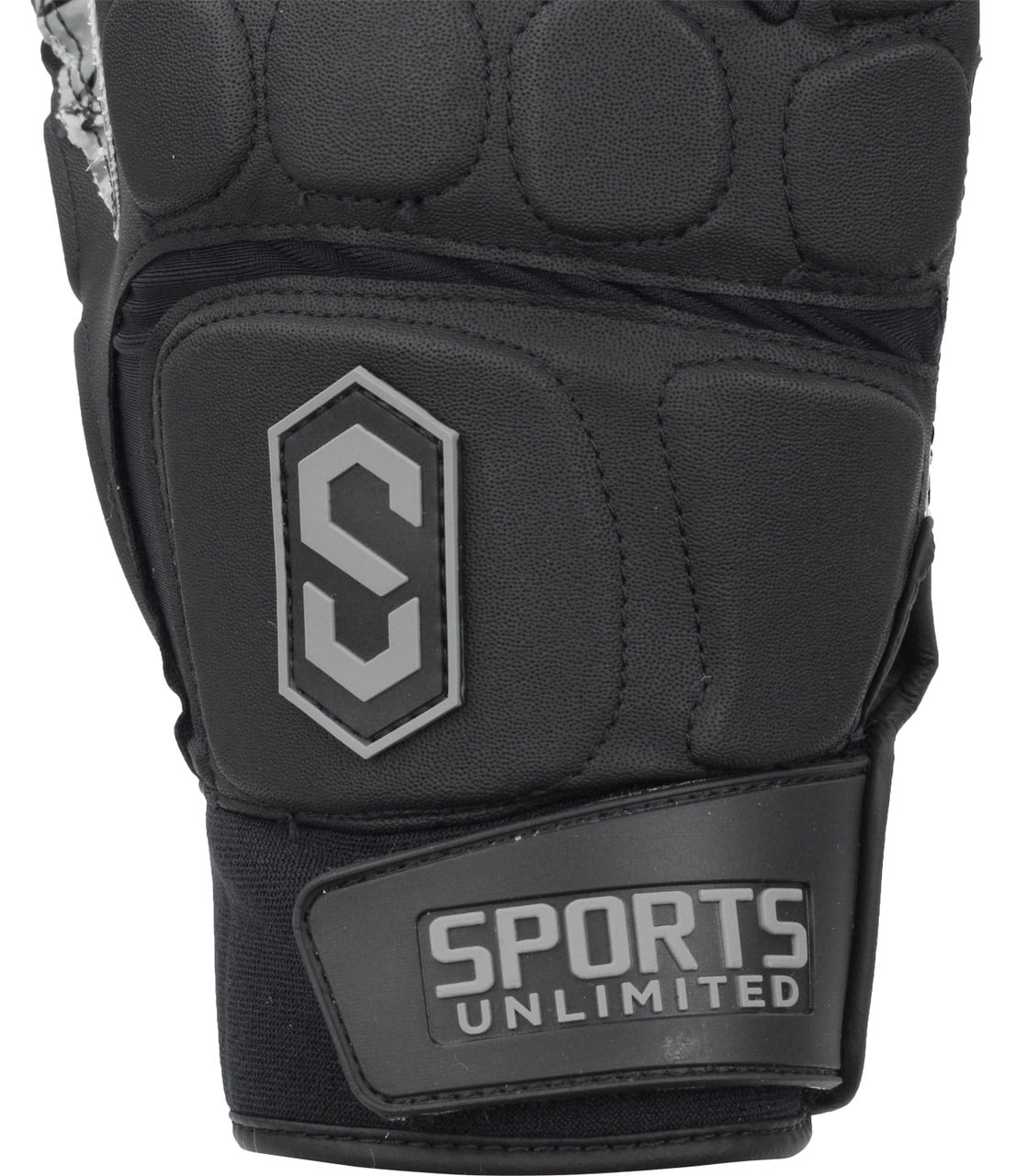 Sports Unlimited Max Clash Adult Padded Half Finger Lineman Football Gloves