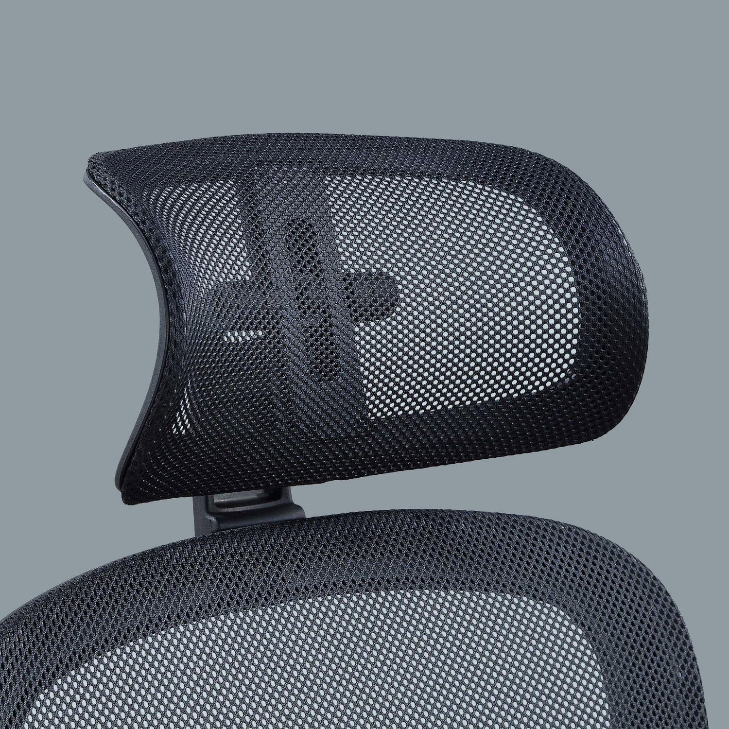 Mainstays Ergonomic Office Chair with Adjustable Headrest, Black Fabric, 275 lb capacity