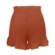 thumbnail image 5 of Falda skate para mujer. Mini shorts de playa cruzados. Shorts de lino con volantes y cintura alta, cintura elástica para looks informales, para ir a nadar o para llevar con ropa urbana. Combínalos, 5 of 5