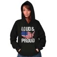 thumbnail image 3 of Loud Proud American State Flag Map Hoodie Sweatshirt Women Men Brisco Brands M, 3 of 6